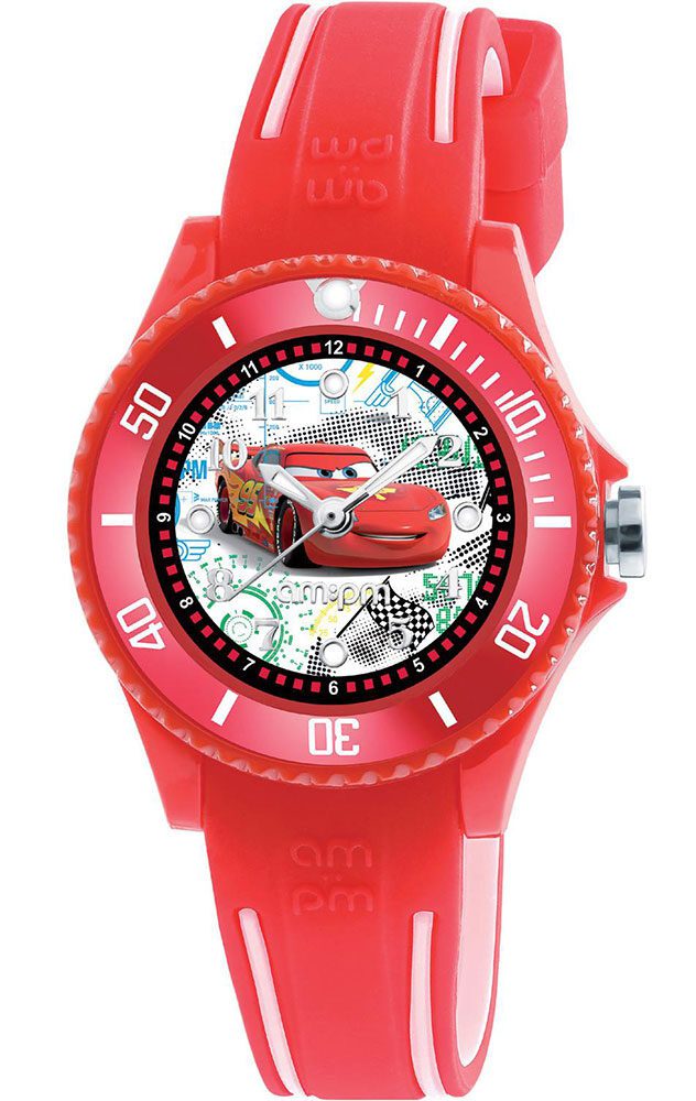 Παιδικό Ρολόι Am:Pm Disney Cars McQueen Red Rubber DP186-K476