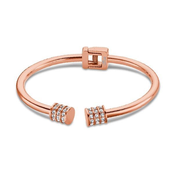 Ατσάλινο Ροζ Gold Βραχιόλι Lotus, με Ζιργκόν κωδ.LS2110-2/3