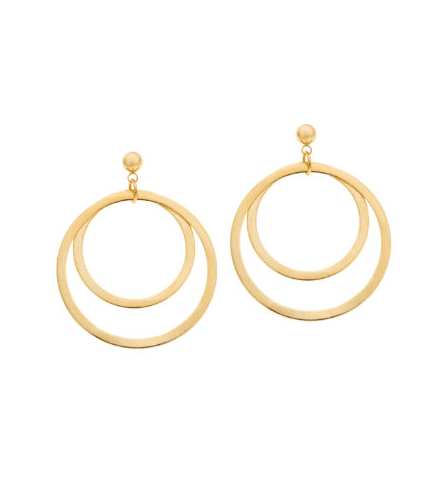 Ατσάλινα Επιχρυσωμένα Σκουλαρίκια Puppis κωδ.PUW65625G