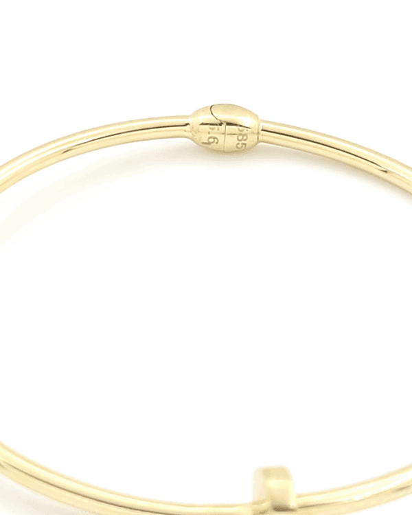 Χρυσό Γυναικείο Βραχιόλι-Χειροπέδα Λουστρέ Κ14  κωδ.109155 - Image 3