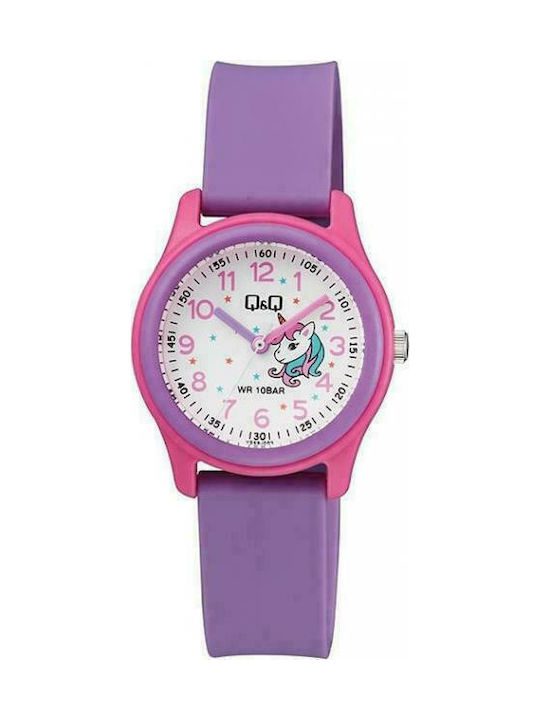 Παιδικό Ρολόι Καουτσούκ Q&Q Με Μονόκερο κωδ.VS59J003Y - Image 1