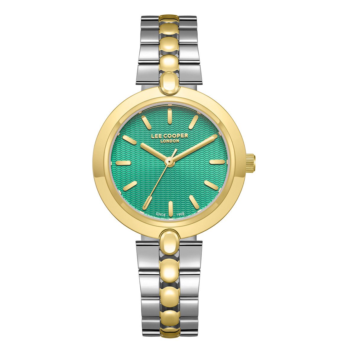 Γυναικείο Ρολόι Lee Cooper Green Two Tone Stainless Steel Bracelet LC08057.270
