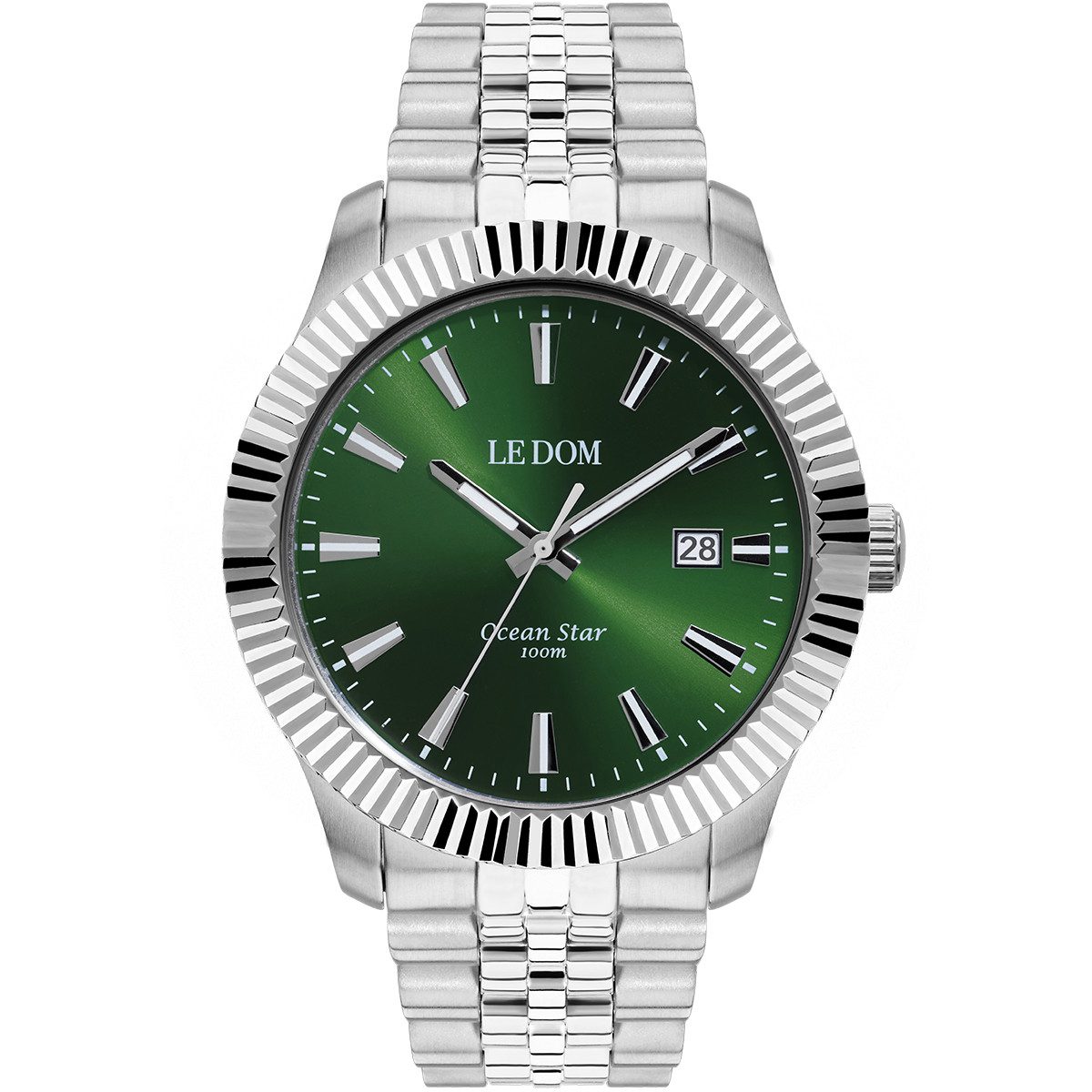 Le Dom Ocean Star Green Stainless Steel Bracelet LD.1491-8