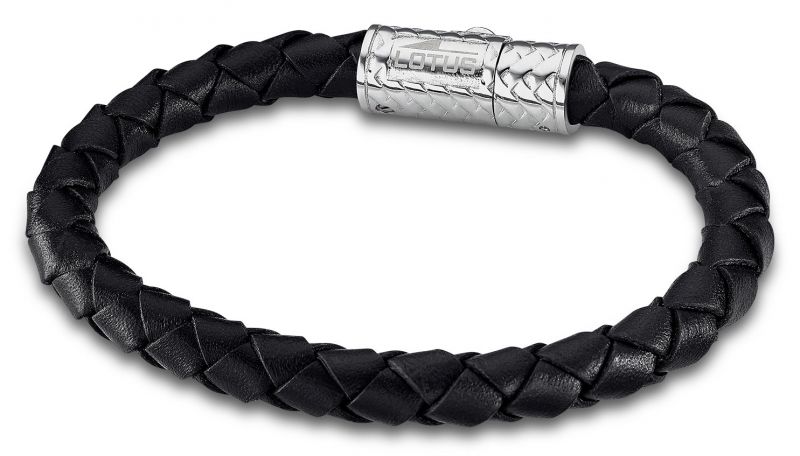 Ανδρικό Βραχιόλι Lotus με Ατσάλι και Δέρμα LS2096-2/2