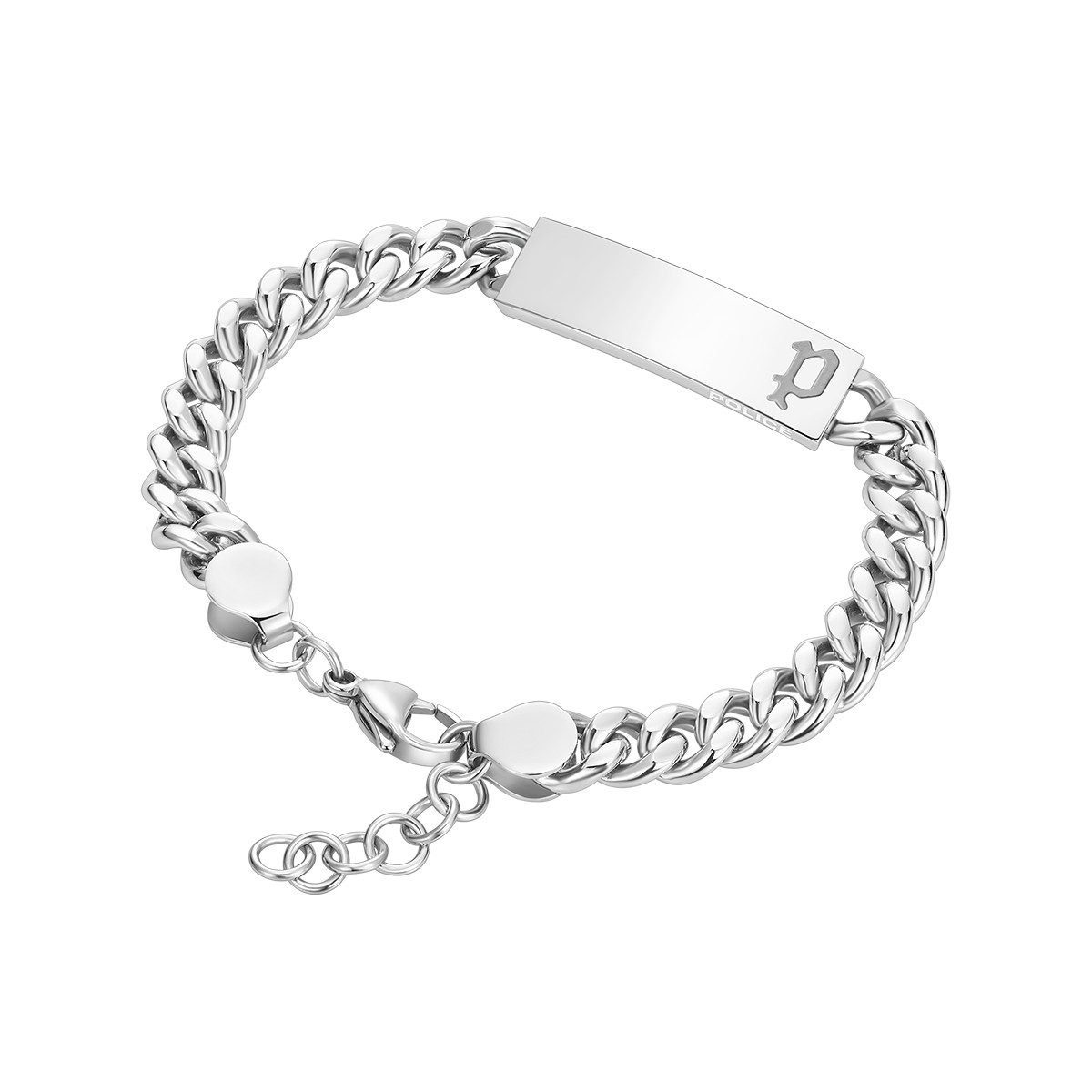 Ατσάλινο Βραχιόλι Police Strip, Με Ταυτότητα κωδ.PEAGB0010401