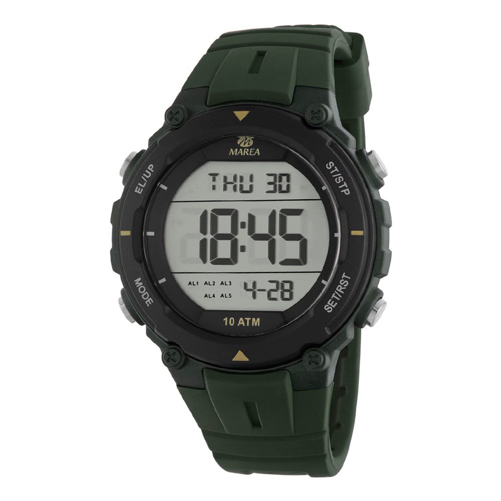 Ανδρικό Ψηφιακό Ρολόι Marea Χακί B25172/3