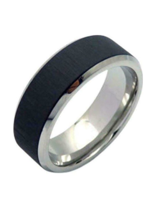 Ατσάλινο Ανδρικό Δίχρωμο Δαχτυλίδι Puppis κωδ.PUR82355S