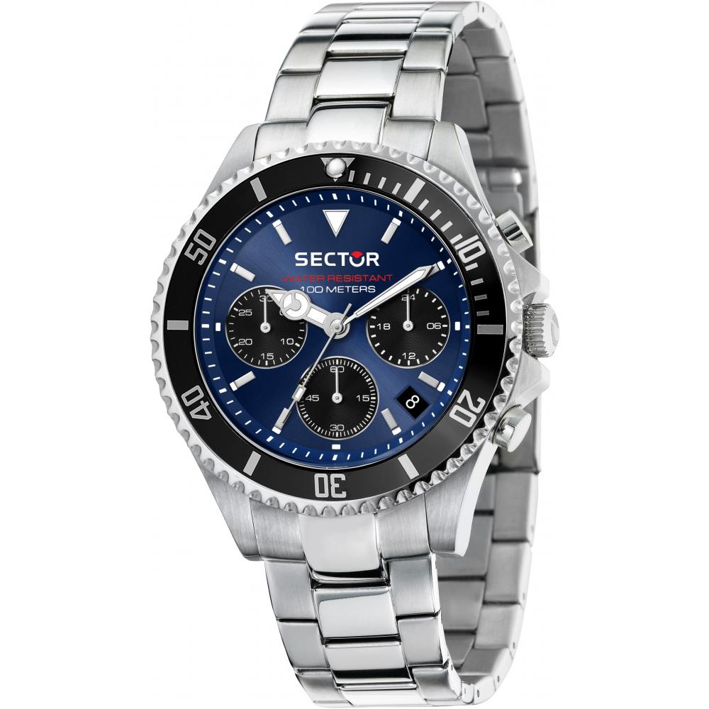 Ρολόι SECTOR 230 Chronograph Blue Silver Metallic Bracelet R3273661027