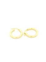 Χρυσά Γυναικεία Σκουλαρίκια Κρίκοι Κ9 κωδ.109199 - Image 2
