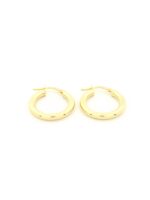 Χρυσά Γυναικεία Σκουλαρίκια Κρίκοι Κ9 κωδ.109199 - Image 4