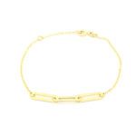 Χρυσό Γυναικείο Βραχιόλι Με Κρίκους Κ9 κωδ.109176