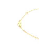 Χρυσό Γυναικείο Βραχιόλι Κ9, Με Καρδιές κωδ.109180 - Image 2