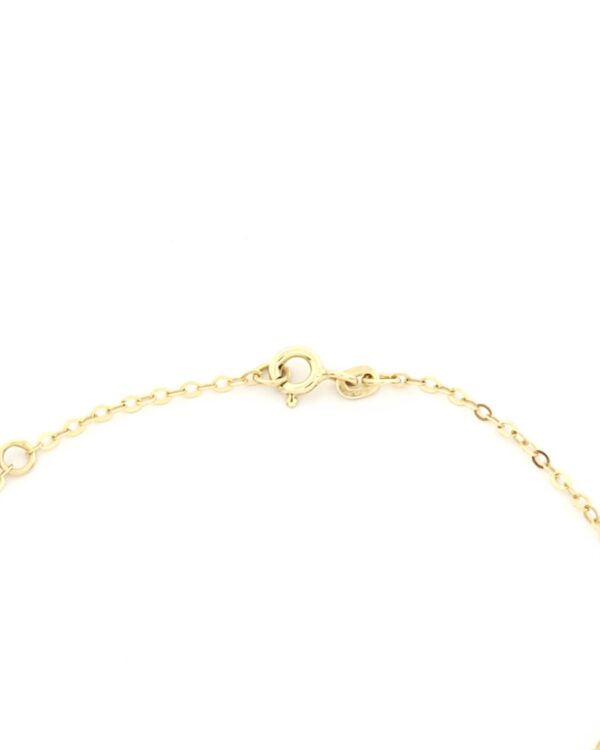 Χρυσό Γυναικείο Βραχιόλι Κ9, Με Καρδιές κωδ.109180 - Image 3