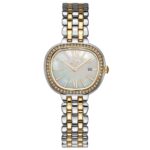 JCOU Harp Mother Of Pearl Two Tone Stainless Steel Bracelet JU19085-2