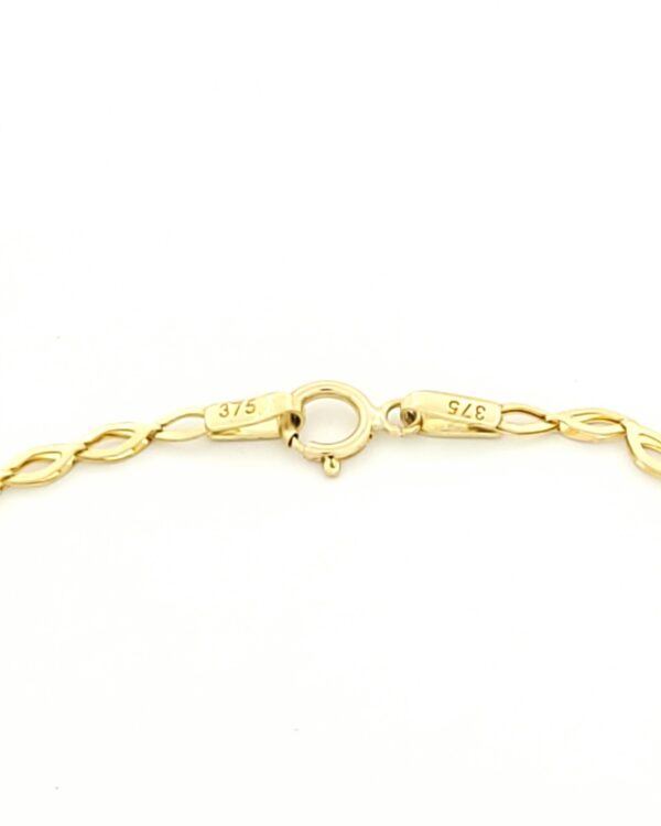 Χρυσό Παιδικό Βραχιόλι-Ταυτότητα Κ9, Με Μπλε Στοιχείο Και Σταυρό κωδ.109174 - Image 3