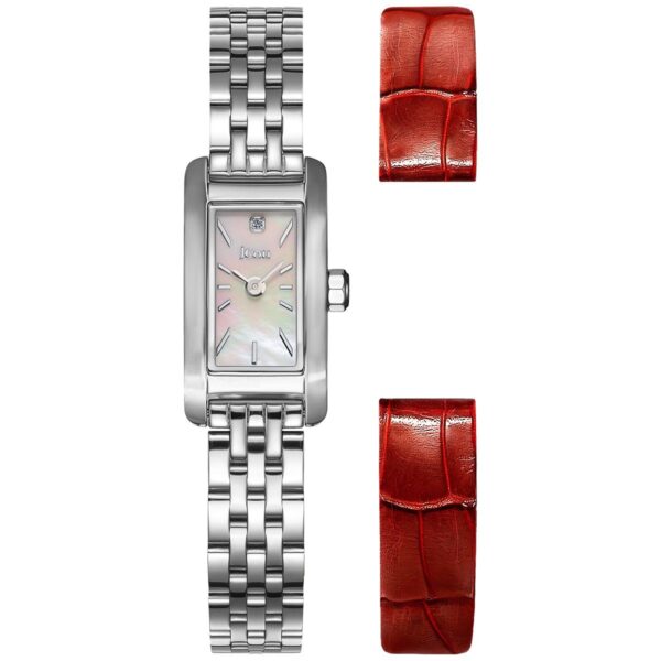 JCou Ariadne Limited Edition Diamond Stainless Steel Bracelet+Red Strap JU19086-1 - Image 2
