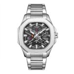 Ανδρικό Ρολόι Lee Cooper Square Black Stainless Steel Bracelet LC08246.350