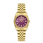 Γυναικείο Ρολόι Lee Cooper Purple Gold Stainless Steel Bracelet LC08303.180