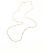 Χρυσή Αλυσίδα Δίχρωμη Σπίγγα Δίχρωμη Κ14 51cm κωδ.109251