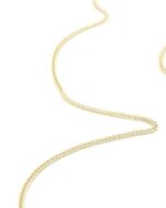 Χρυσή Αλυσίδα Δίχρωμη Σπίγγα Δίχρωμη Κ14 51cm κωδ.109251 - Image 2