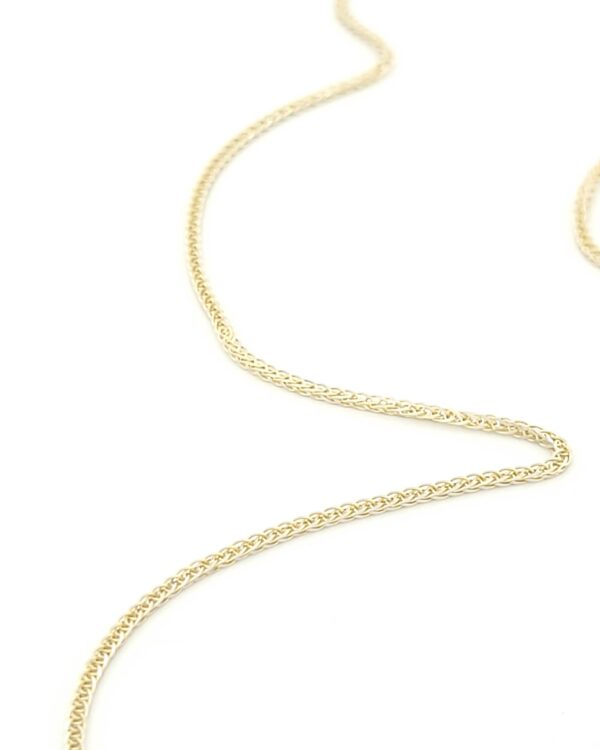 Χρυσή Αλυσίδα Δίχρωμη Σπίγγα Δίχρωμη Κ14 51cm κωδ.109251 - Image 2