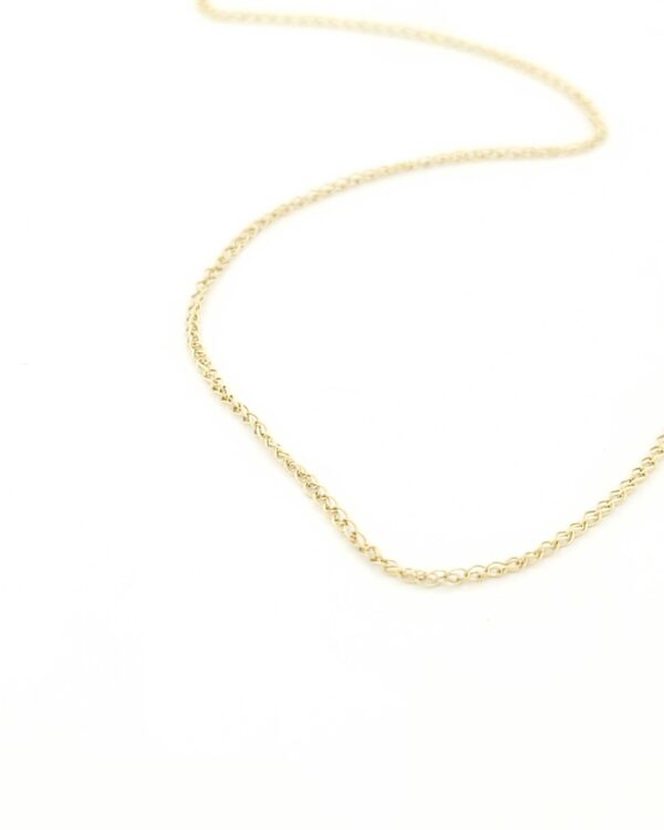 Χρυσή Αλυσίδα Αραιοπλεγμένη Σπίγγα Κ14 41cm κωδ.109243 - Image 2