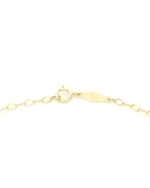 Χρυσό Παιδικό Βραχιόλι Κ9, Με Γαλάζιο Σταυρουδάκι, Με Ροζ Και Γαλάζια Στοιχεία, Με Καρδιές Και Σταυρουδάκι κωδ.109217 - Image 4