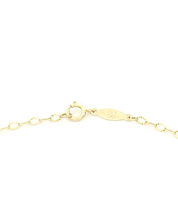 Χρυσό Παιδικό Βραχιόλι Κ9, Με Γαλάζιο Σταυρουδάκι, Με Ροζ Και Γαλάζια Στοιχεία, Με Καρδιές Και Σταυρουδάκι κωδ.109217 - Image 4