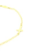 Χρυσό Παιδικό Βραχιόλι Κ9, Με Σταυρουδάκι, Άπειρο Και Ματάκι Σταυρουδάκι κωδ.109214 - Image 3