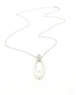 Ασημένιο Κολιέ Με Κρεμαστό Με Ζιργκόν κωδ.109256