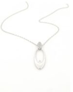 Ασημένιο Κολιέ Με Κρεμαστό Με Ζιργκόν κωδ.109256 - Image 2