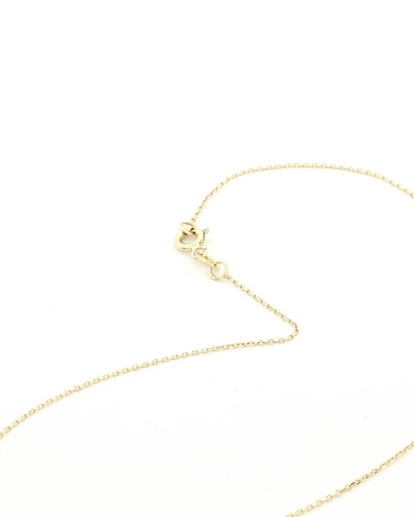 Χρυσό Γυναικείο Κολιέ Κ14, Με Λουστρέ Σταυρό κωδ.109236 - Image 3