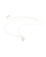 Λευκόχρυσο Γυναικείο Κολιέ Κ9, Με Σταυρό Με Λευκά Ζιργκόν κωδ.109348 - Image 2