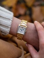 Γυναικείο Ρολόι Jaqcues Du Manoir Emily Square Swiss Made Gold Stainless Steel Bracelet JWL04402 - Image 4