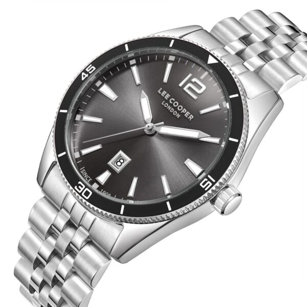 Ανδρικό Ρολόι Lee Cooper Black Stainless Steel Bracelet LC08281.350 - Image 2
