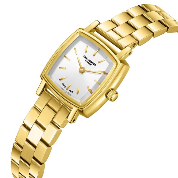 Γυναικείο Ρολόι Lee Cooper Square Gold Stainless Steel Bracelet LC08283.130 - Image 2