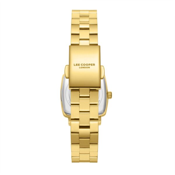 Γυναικείο Ρολόι Lee Cooper Square Gold Stainless Steel Bracelet LC08283.130 - Image 4