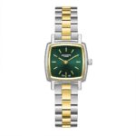 Γυναικείο Ρολόι Lee Cooper Square Two Tone Green Stainless Steel Bracelet LC08283.270