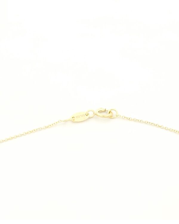 Χρυσό Γυναικείο Κολιέ Κ9, Με Ματάκι Και Μπλε Ζιργκόν κωδ.109309 - Image 3