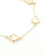 Χρυσό Γυναικείο Βραχιόλι Κ14, Με Σταυρουδάκια Με Φίλντισι κωδ.109390 - Image 2