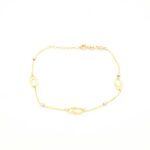 Δίχρωμο Γυναικείο Βραχιόλι Κ14 κωδ.109396