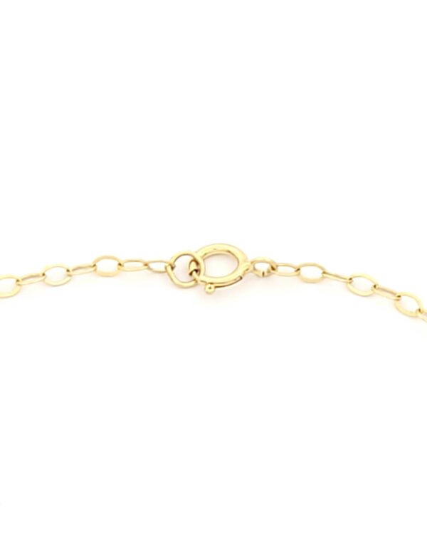 Χρυσό Παιδικό Βραχιόλι- Ταυτότητα Κ9, Με Πεταλούδα, Μαργαριτάρι Και Ροζ Ζιργκόν κωδ.109405 - Image 3