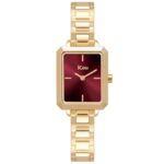 Ρολόι JCou Caprice Stainless Steel Gold Bourdeaux JU19063-13