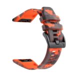 Λουρί Καουτσούκ Πορτοκαλί Camo,No22 Quick-Fit Tύπου Garmin με Μαύρο Τοκά κωδ.8867N22O