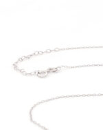 Ασημένιο Γυναικείο Κολιέ, Με Δυο Κύκλους Ενωμένους Με Ζιργκόν κωδ.109442 - Image 3