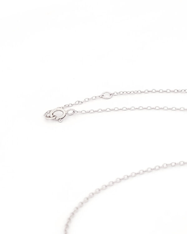 Ασημένιο Γυναικείο Κρεμαστό Love με Άσπρα Ζιργκόν κωδ.109444 - Image 3