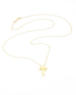 Χρυσός Γυναικείος Σταυρός Με Αλυσίδα Κ9 κωδ.109493 - Image 4