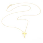 Χρυσός Γυναικείος Σταυρός Με Αλυσίδα Κ9 κωδ.109493