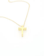 Χρυσός Γυναικείος Σταυρός Με Αλυσίδα Κ9 κωδ.109493 - Image 2