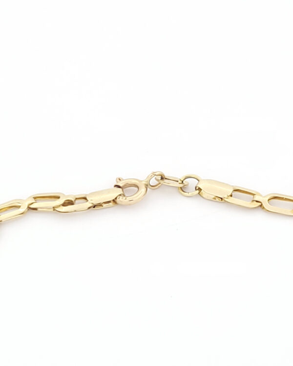 Χρυσό Βραχιόλι-Ταυτότητα Κ14 Με Σταυρουδάκι κωδ.109504 - Image 3